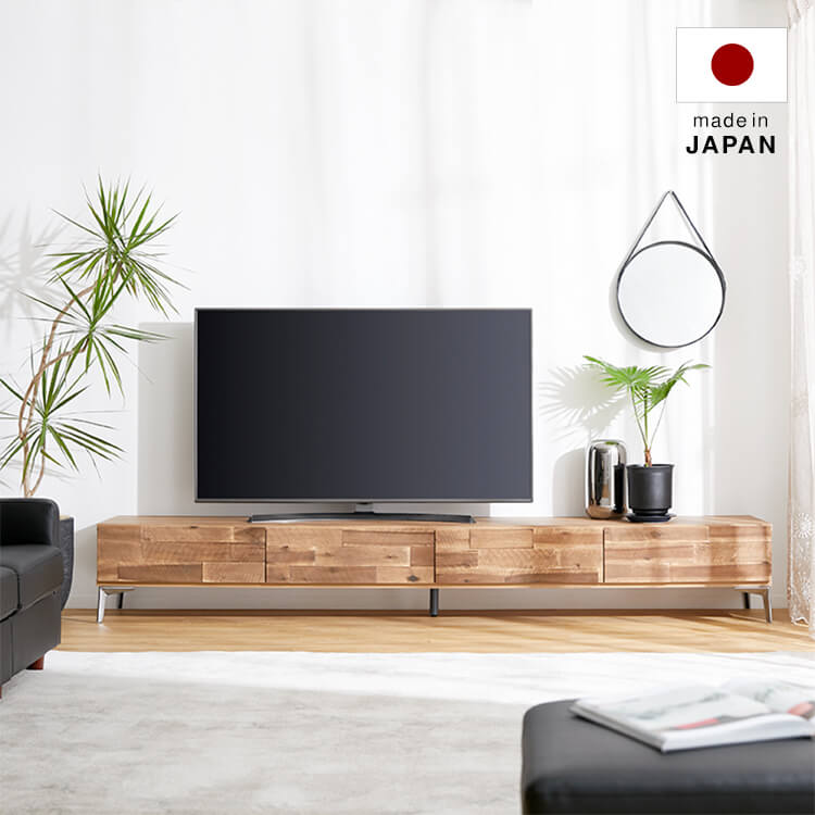 LOWYA（ロウヤ）テレビ台 ローテレビ台 日本製 アカシア無垢材使用 