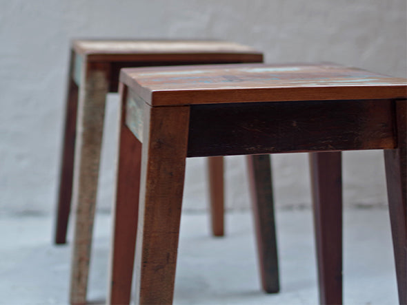 RECYCLE WOOD STOOL