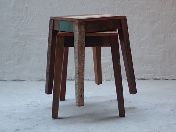 RECYCLE WOOD STOOL