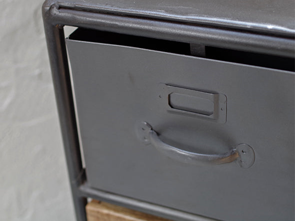 IRON WOODEN DRAWER CHEST