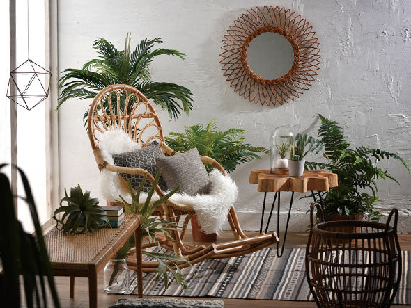 Rattan Mirror