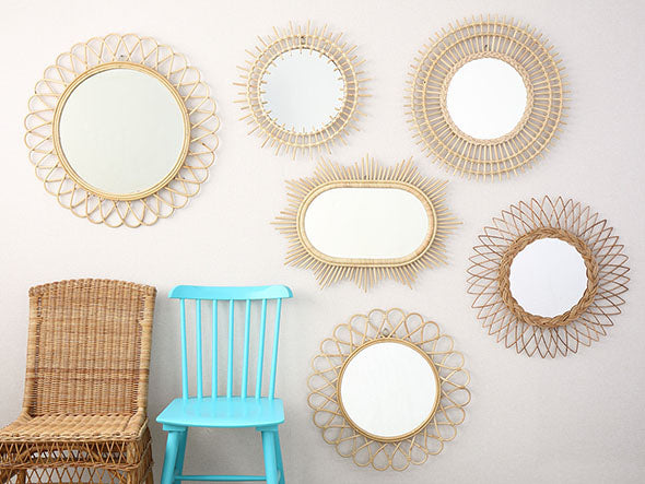 Rattan Mirror