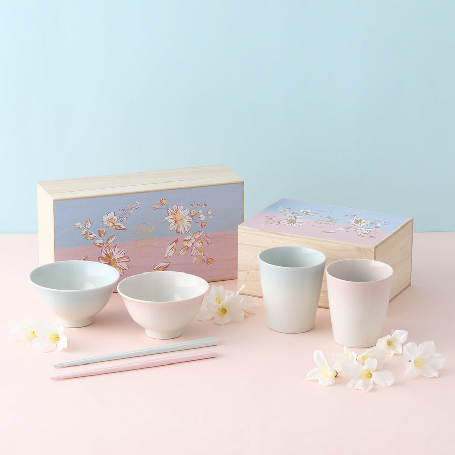 ペアギフト 茶碗＆箸 SWEET