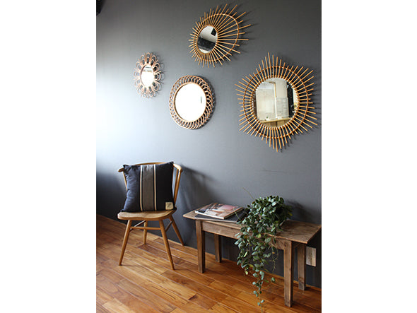 rotta rattan mirror fleur