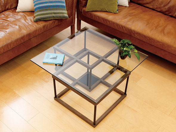 GLASS LIVING TABLE W80