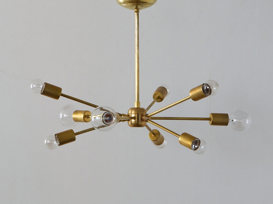 SOLID BRASS LAMP 9ARM