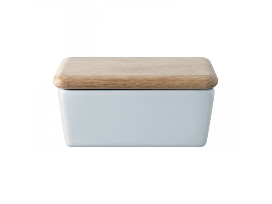 DINE BUTTER DISH & OAK LID