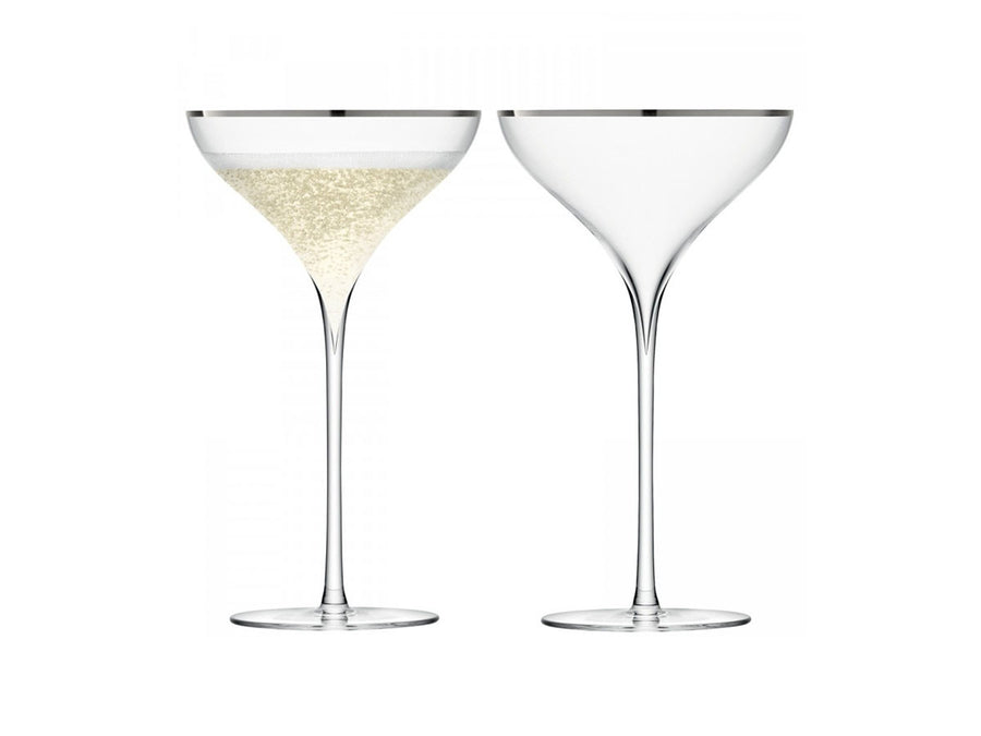 SAVOY CHAMPAGNE SAUCER SET2