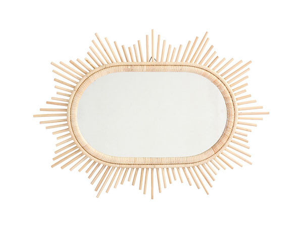 Rattan Mirror