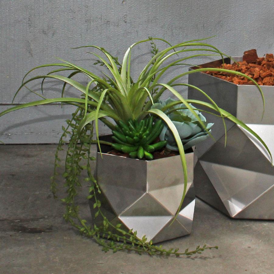 hexagon pot cover 小 [幅15×奥行15×高さ11.6cm]