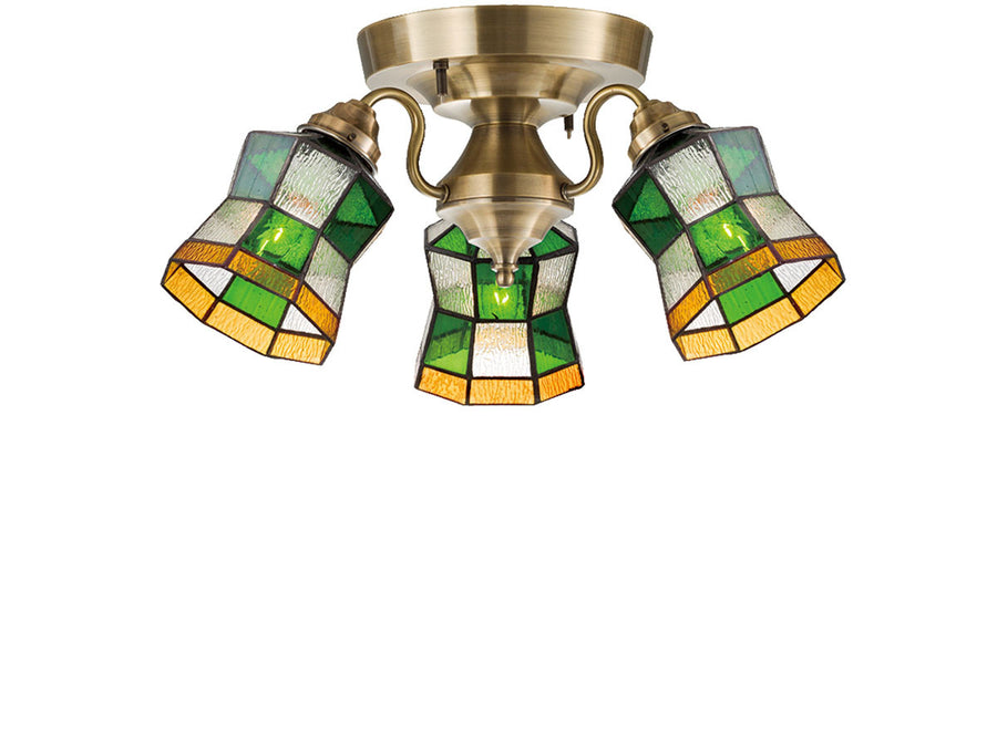 CUSTOM SERIES 3 Ceiling Lamp × Stained Glass Helm