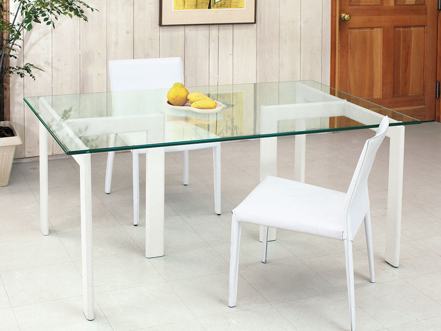 GLASS TOP DINING TABLE W150