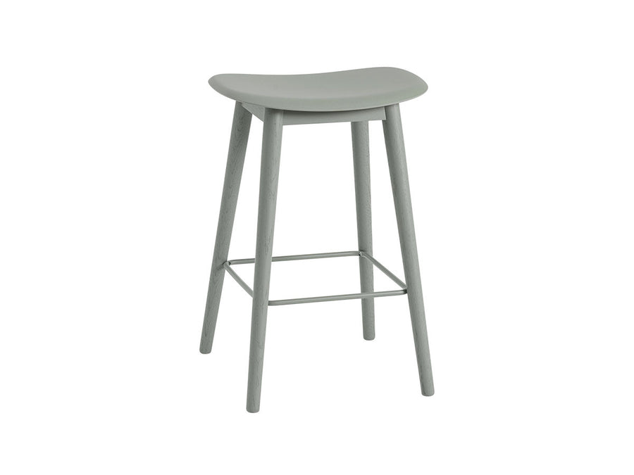 FIBER COUNTER STOOL WOOD BASE