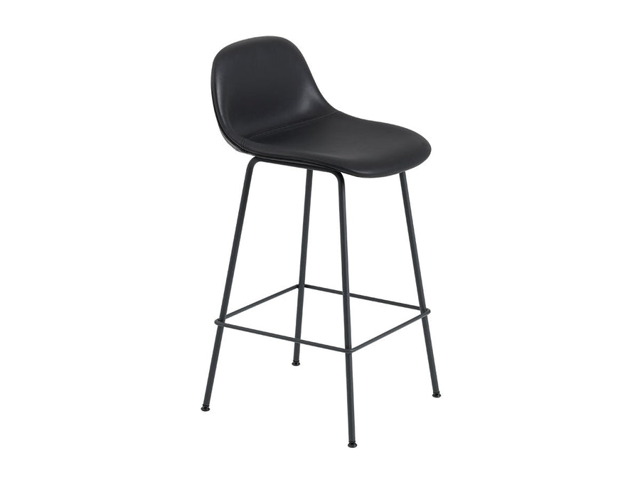 FIBER COUNTER STOOL W. BACKREST TUBE BASE