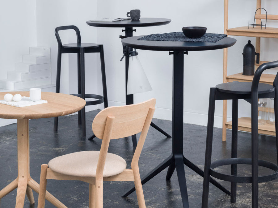 CASTOR BARSTOOL with BACKREST