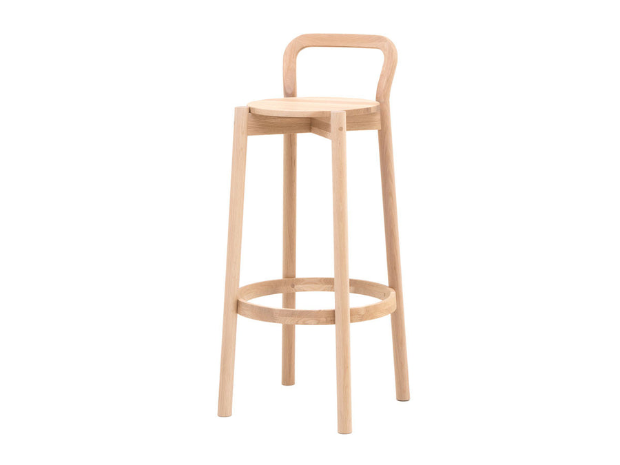 CASTOR BARSTOOL with BACKREST