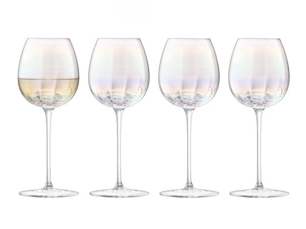 PEARL WHITE WINE GLASS SET4