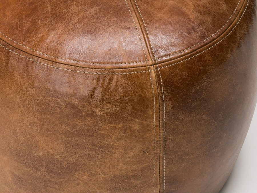 OAKS LEATHER STOOL