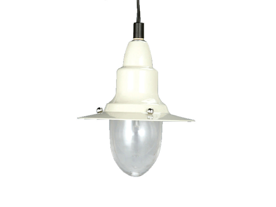 Aluminum pendant lamp with glass cover