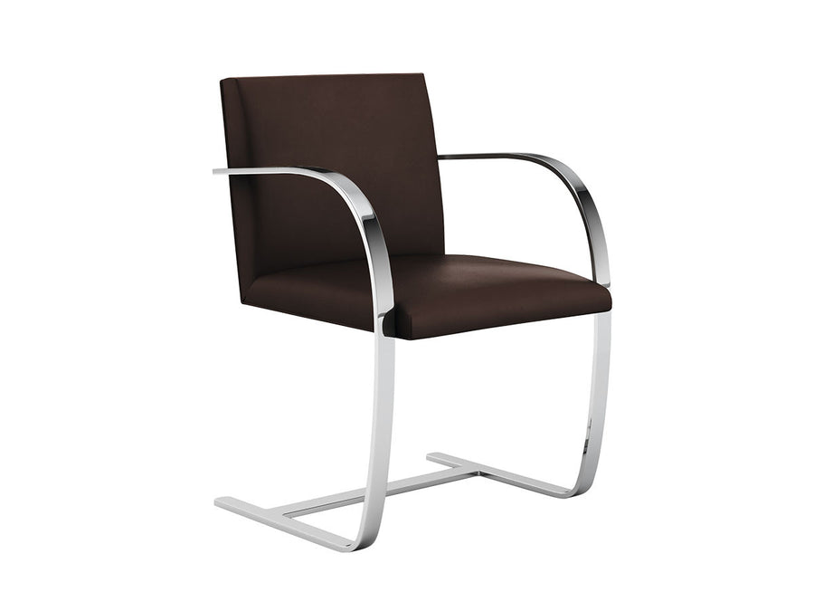 Mies van der Rohe Collection Brno Arm Chair Flat Bar