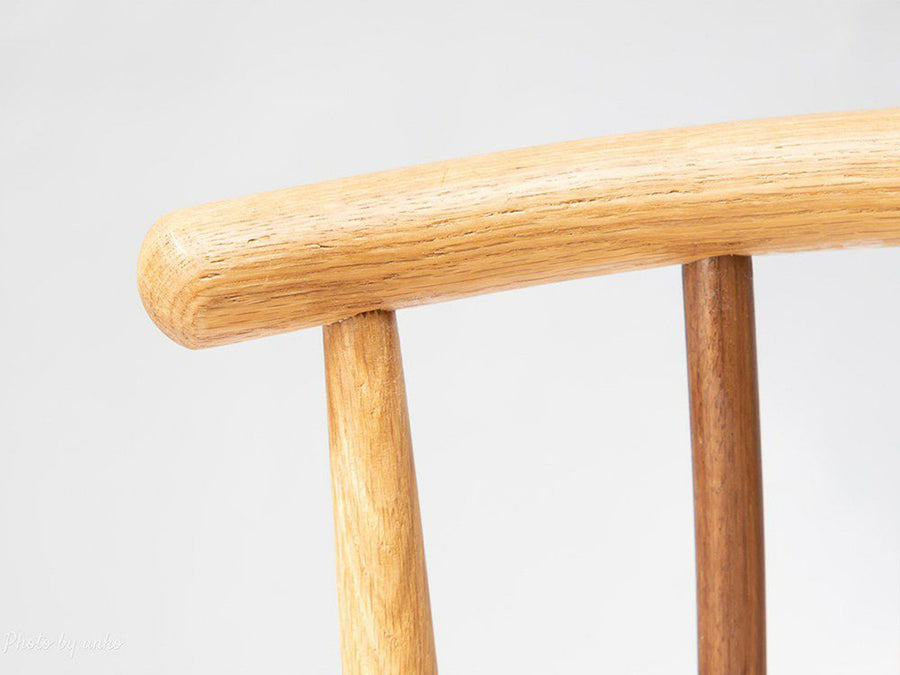 half round chair walnut