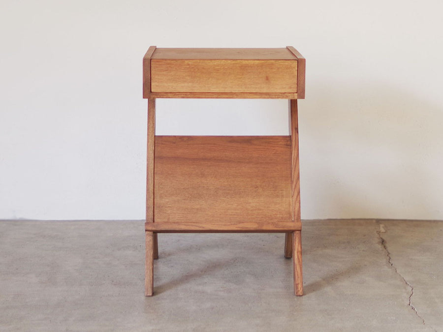 BI OAK DRAWER TABLE