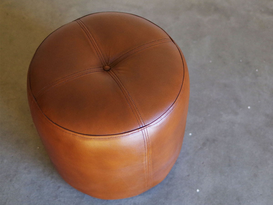 CY LEATHER STOOL