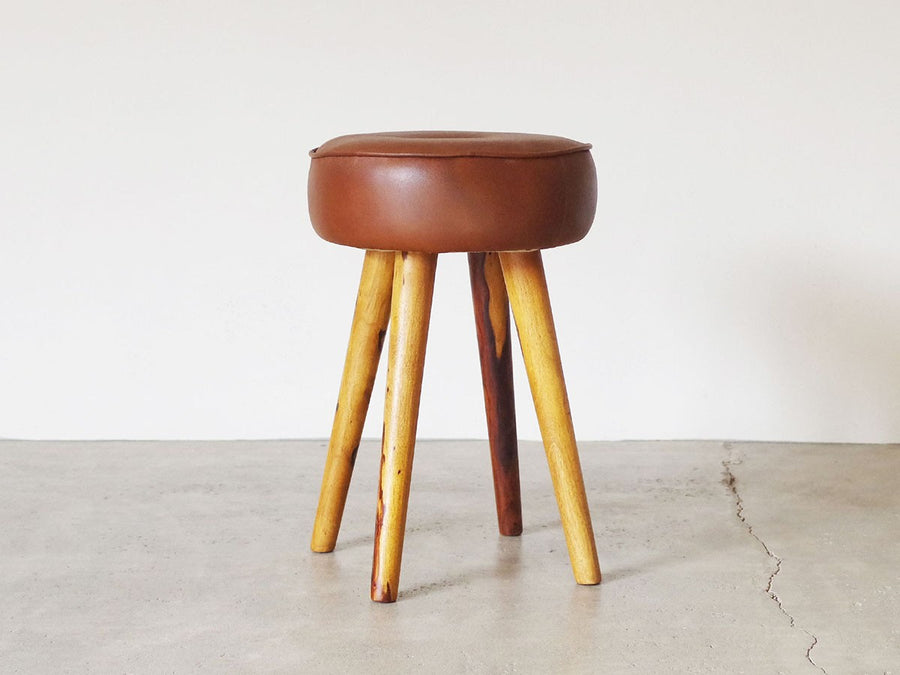 SF LEATHER STOOL