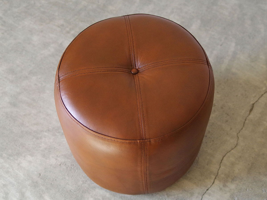 CY LEATHER STOOL