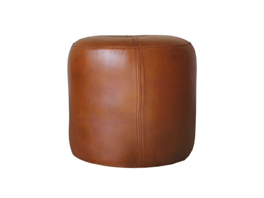 CY LEATHER STOOL