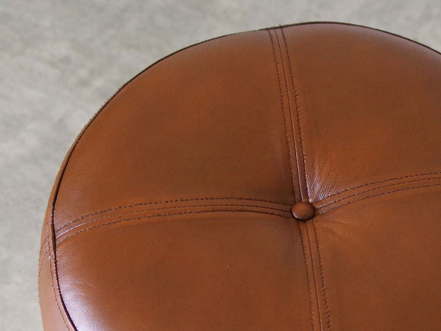 CY LEATHER STOOL