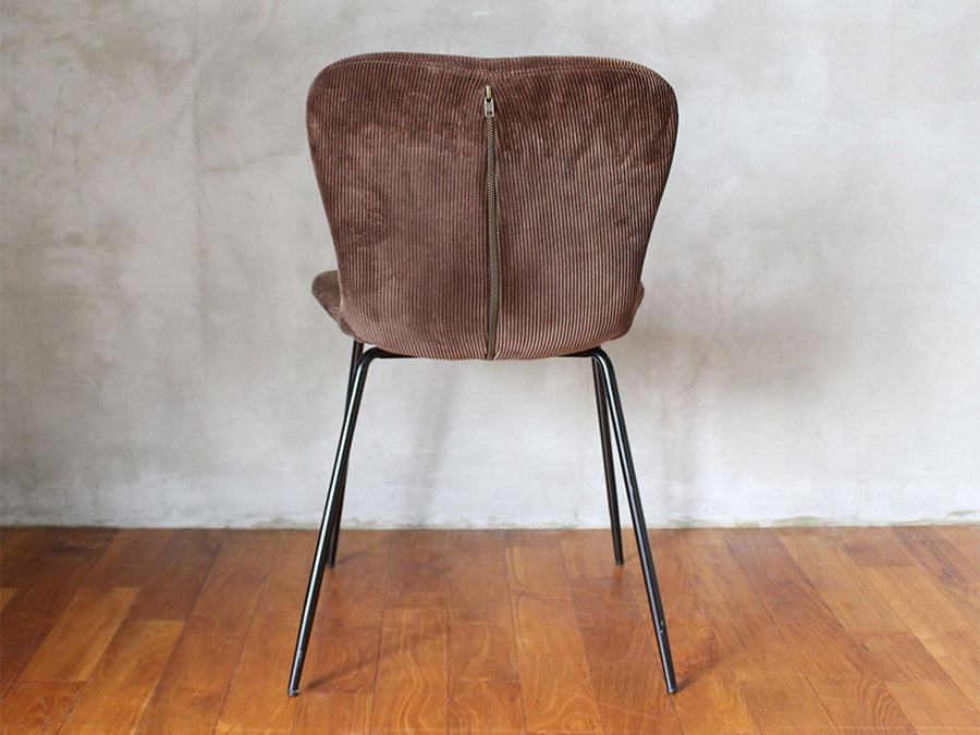 zip design chair corduroy