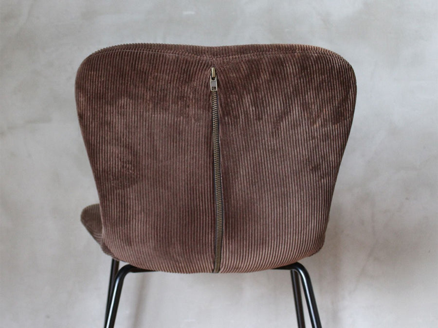 zip design chair corduroy