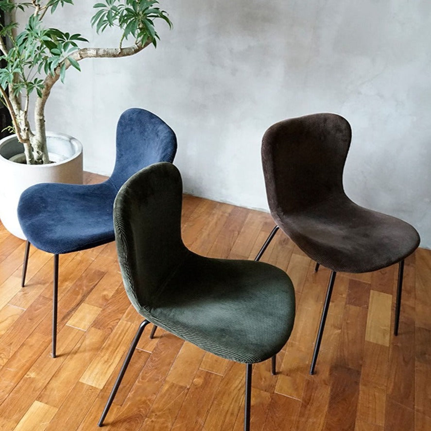 zip design chair corduroy