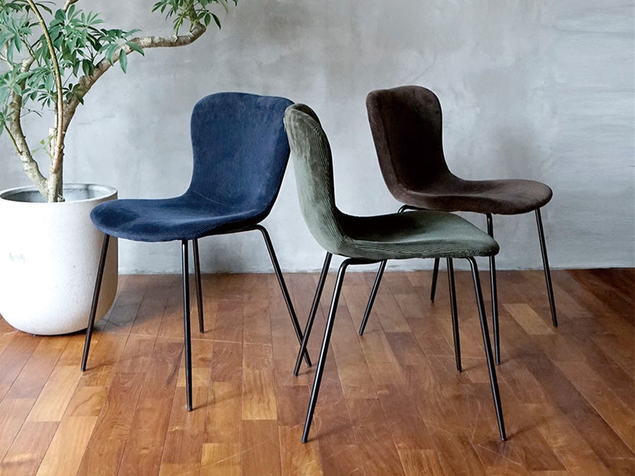 zip design chair corduroy