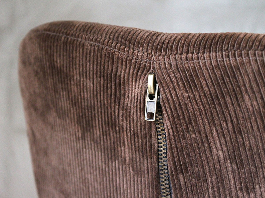 zip design chair corduroy