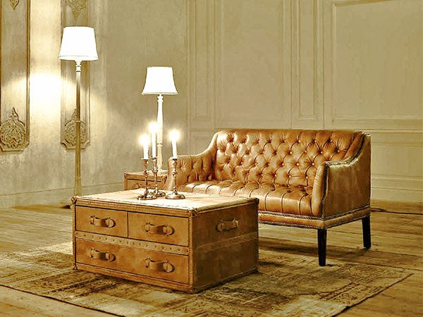 STONYHURST SMALL COFFEE TABLE TINOSSI CAMEL