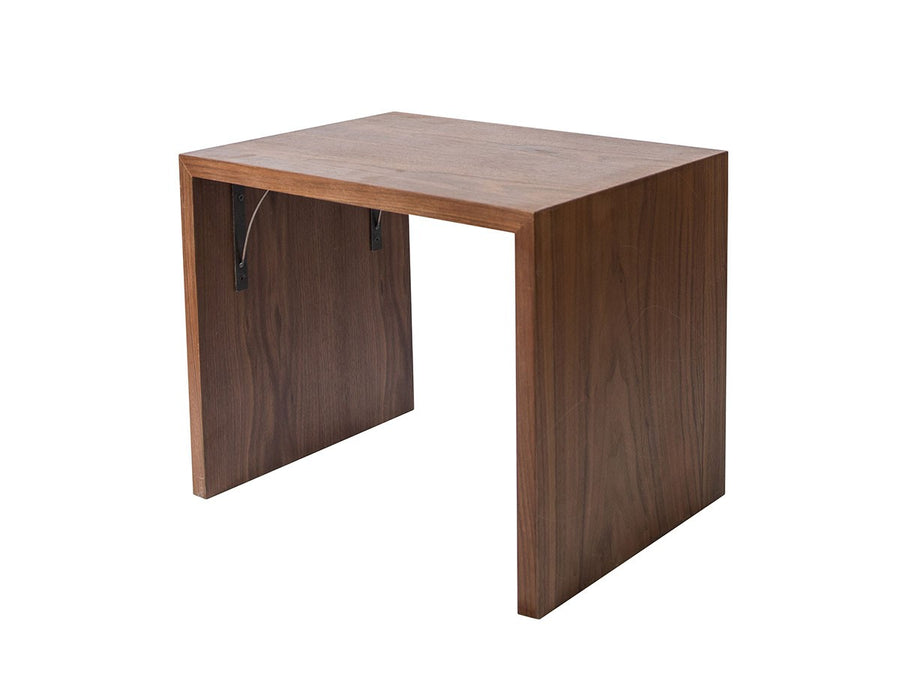 chalet stool table walnut