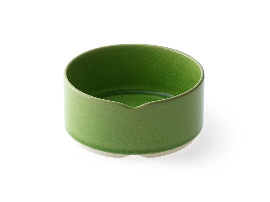 GREEN CRACKLE Stacking bowl M