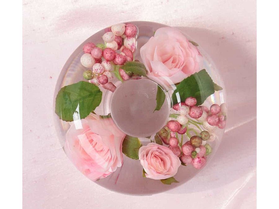 CANDLE HOLDER PRIMA ROSE