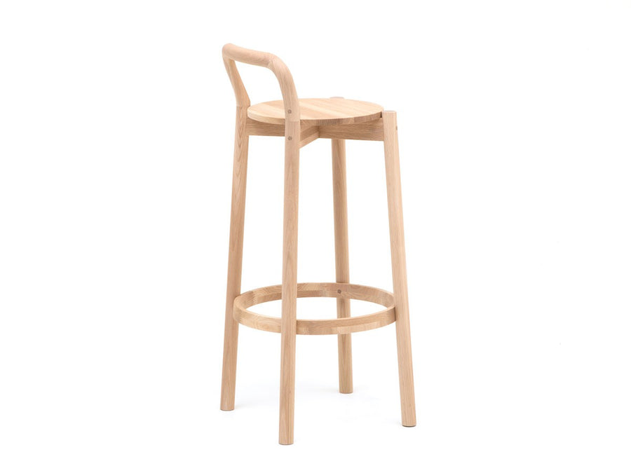 CASTOR BARSTOOL with BACKREST