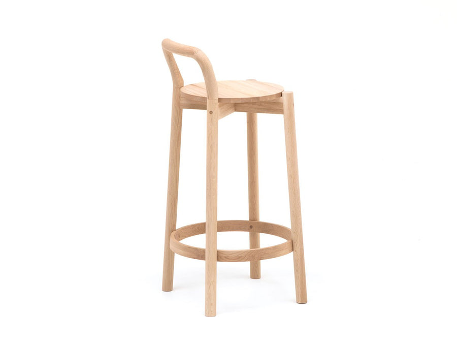 CASTOR BARSTOOL with BACKREST