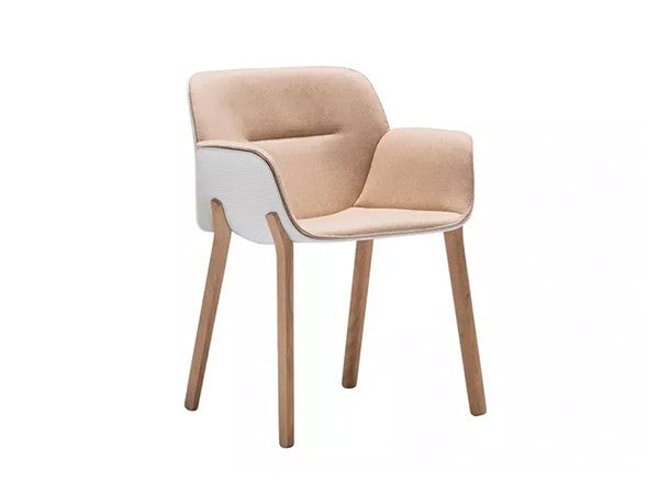 Nuez Armchair Upholstered Shell Pad