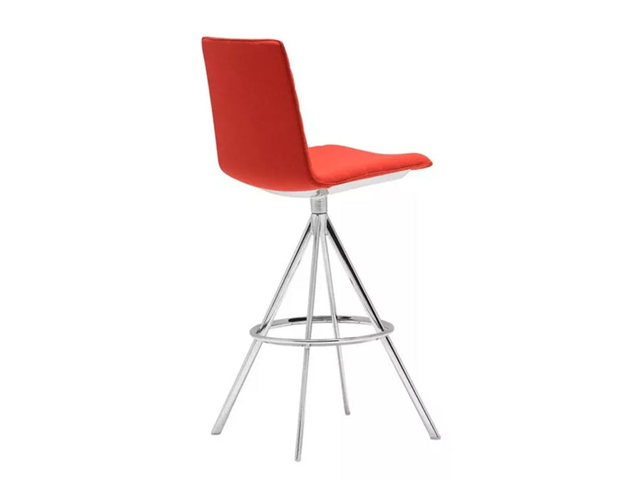 Flex High Back Barstool Fully Upholstered Shell