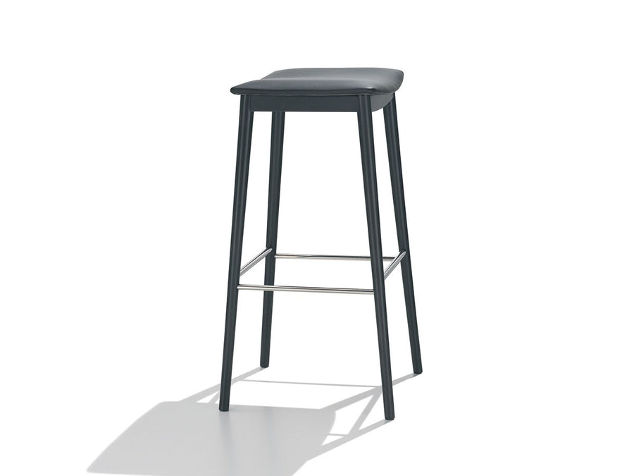 Smile Backless Barstool with Upholstered Seat