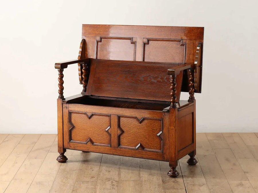 Real Antique Monks Bench