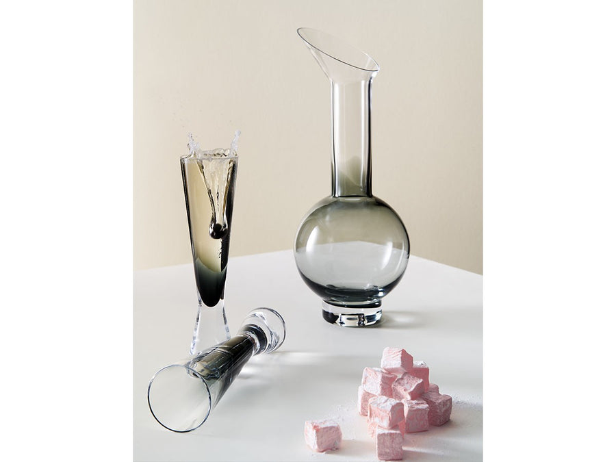 Tank Champagne Glass 2P Black