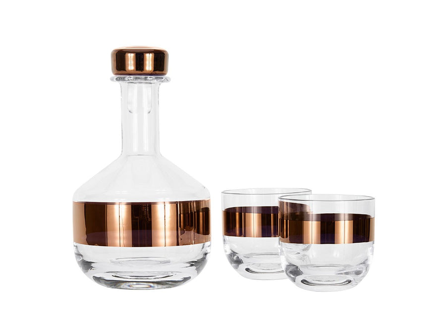 Tank Whisky Glass 2P Copper