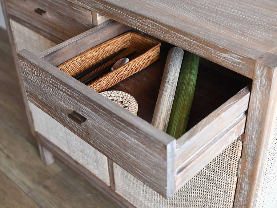 LaMer Rattan Cabinet