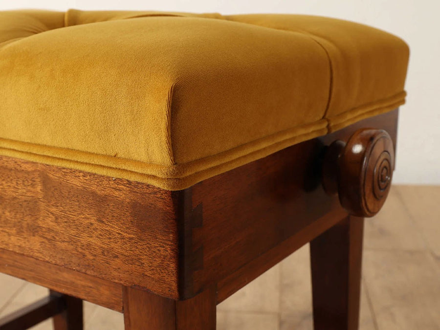 Real Antique Piano Stool